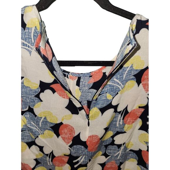 Boden‎ Floral Print Blouse Top 3/4 Sleeve Colorful Flower Pattern Casual - Picture 2 of 8